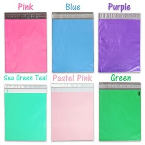100 Pack 12x15" Colored Poly Mailers, Your Choice!